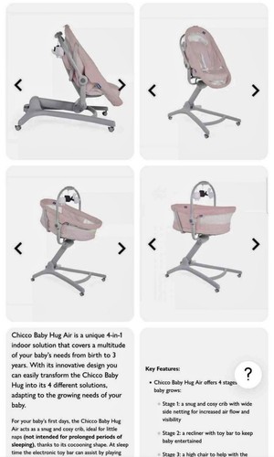 Chicco baby hug crib - in,